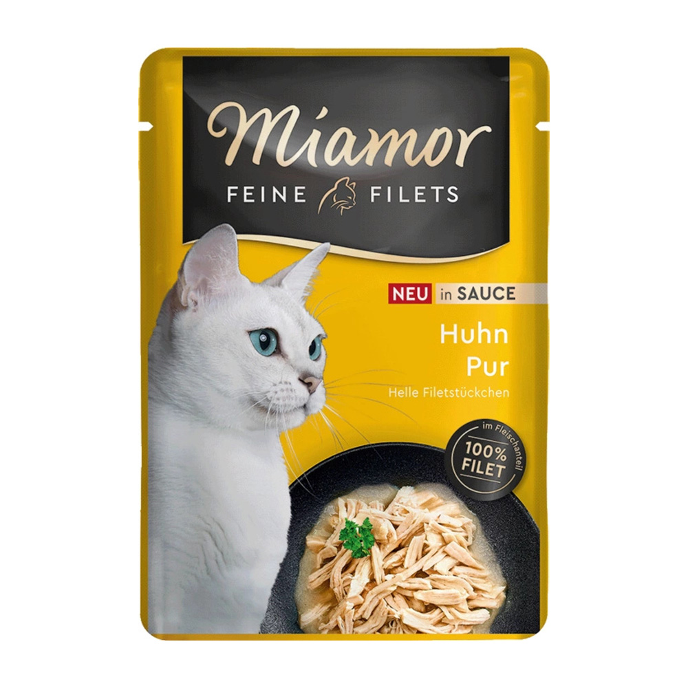 MIAMOR Feine Filets Kurczak w Sosie Karma Mokra dla Kota Saszetka 6x100g
